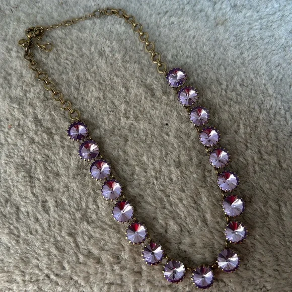 J.Crew purple Venus flytrap necklace - Picture 3 of 7